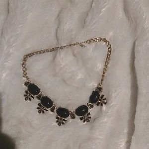Black statement necklace